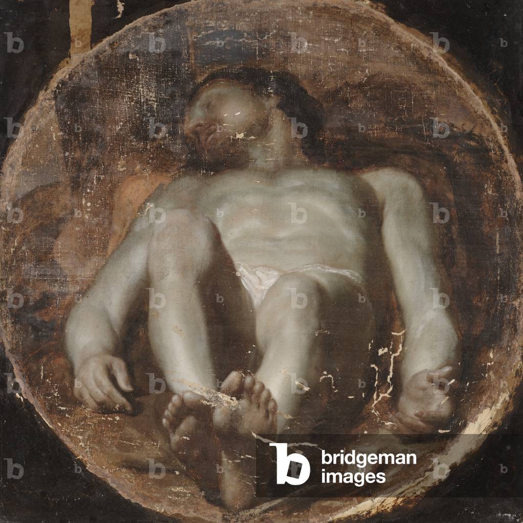 Figure of Christ (oil on canvas)