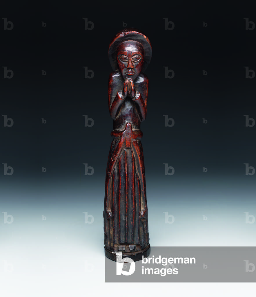 Standing figure of a religious, late 19th century to c.1930 (wood)