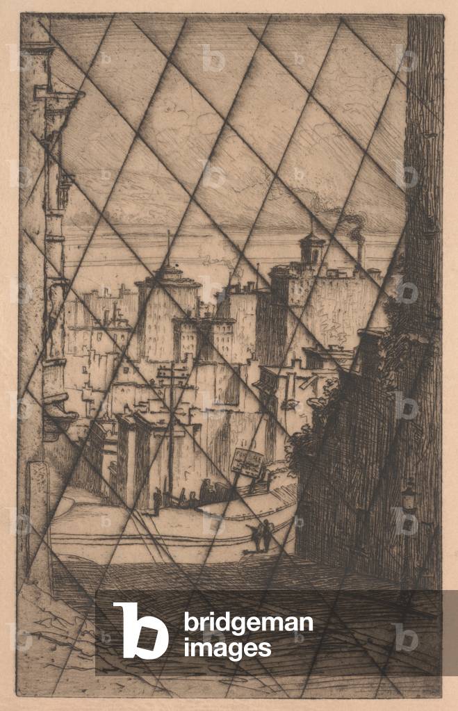 In San Francisco (cancelled plate), c.1911 (mezzotint)