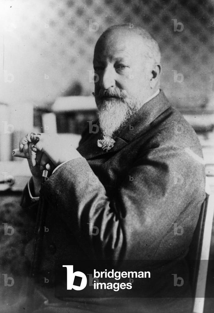 Portrait of Ferdinand I of Bulgaria (b/w photo)
