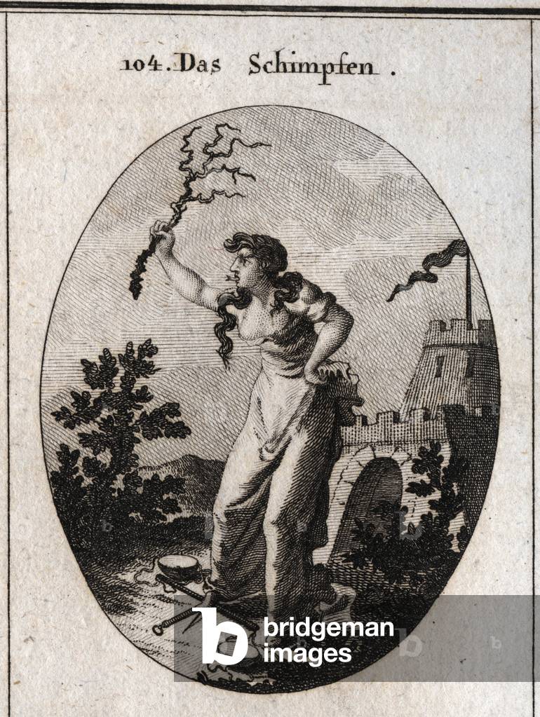 Illustration for Iconology or ideas from the sphere of passions and allegories, Vienna 1801 (engraving)