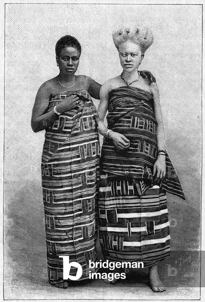 An albino and her black sister, 1904 (print)