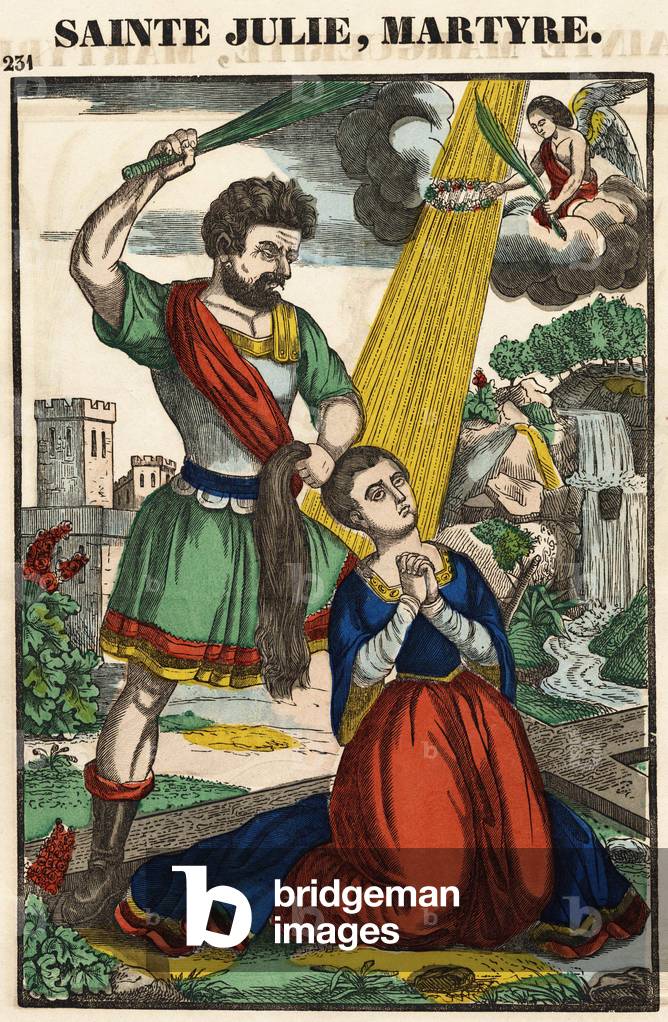Saint Julie, martyr, 19th century (print)