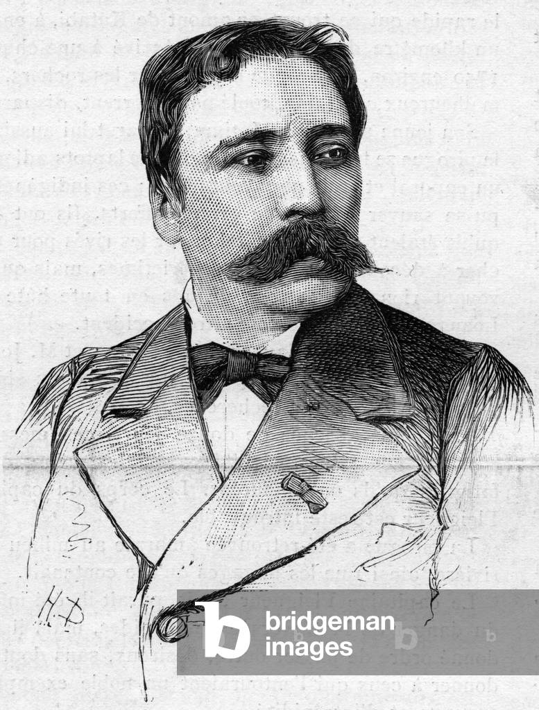 Portrait of the painter James Bertrand (1825-1887).