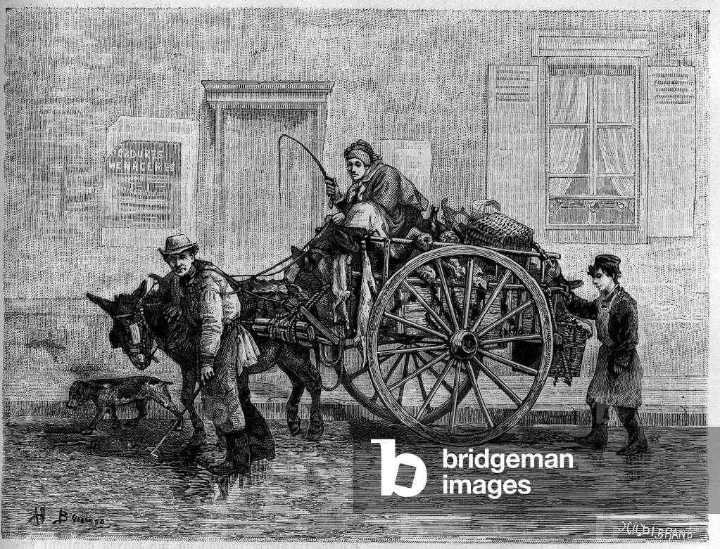 Rags: a chinker rag, by nature. Engraving in “Le journal de la jeunesse””, 1884.
