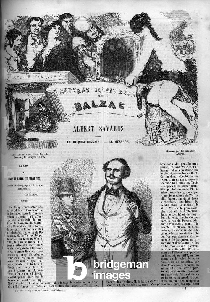 Cover for the novel “” Albert Savarus “”