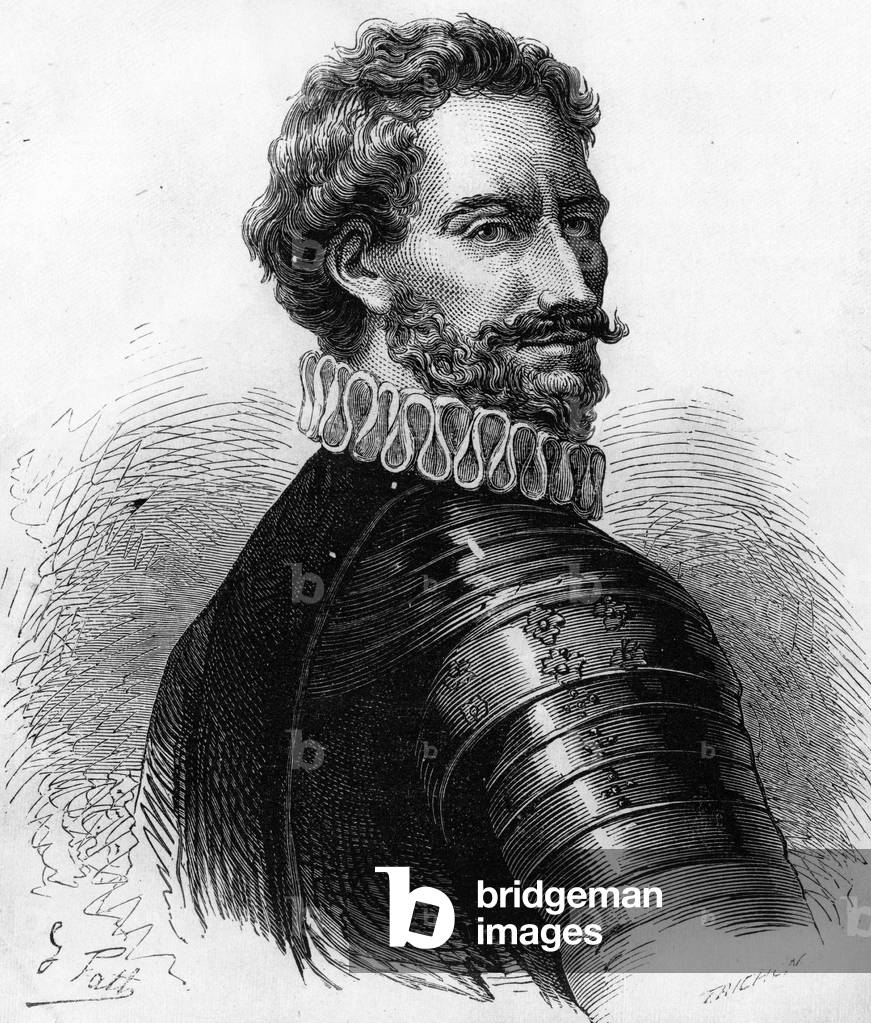 Charles de Montpensier (1490-1527), Duke of Bourbon and Connetable of France. Engraving of the 19th century.
