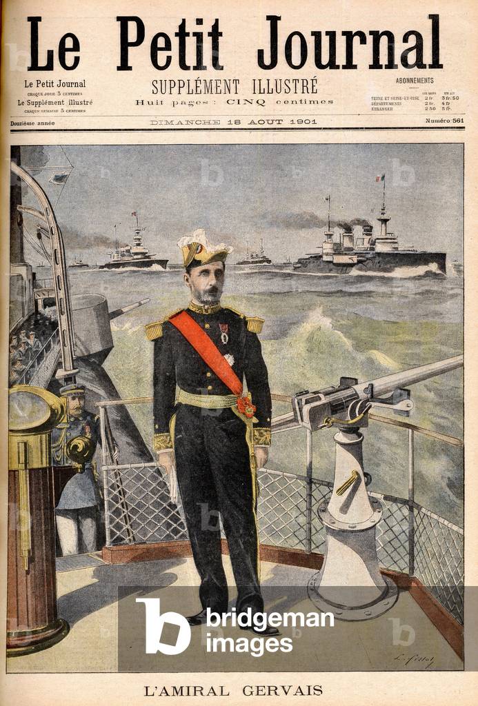 French admiral Alfred Gervais, 1901 (print)