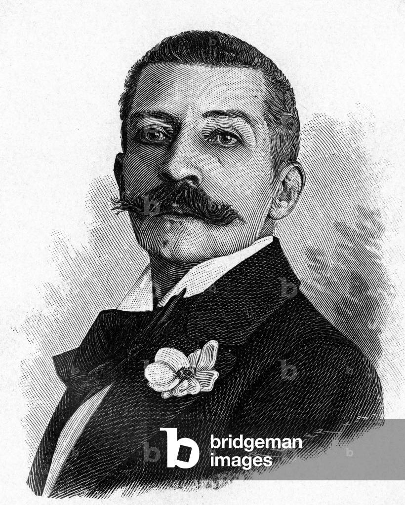 "Ritratto di Pierre Loti (1850 - 1923)" 1801 di Unknown Artist, b/w