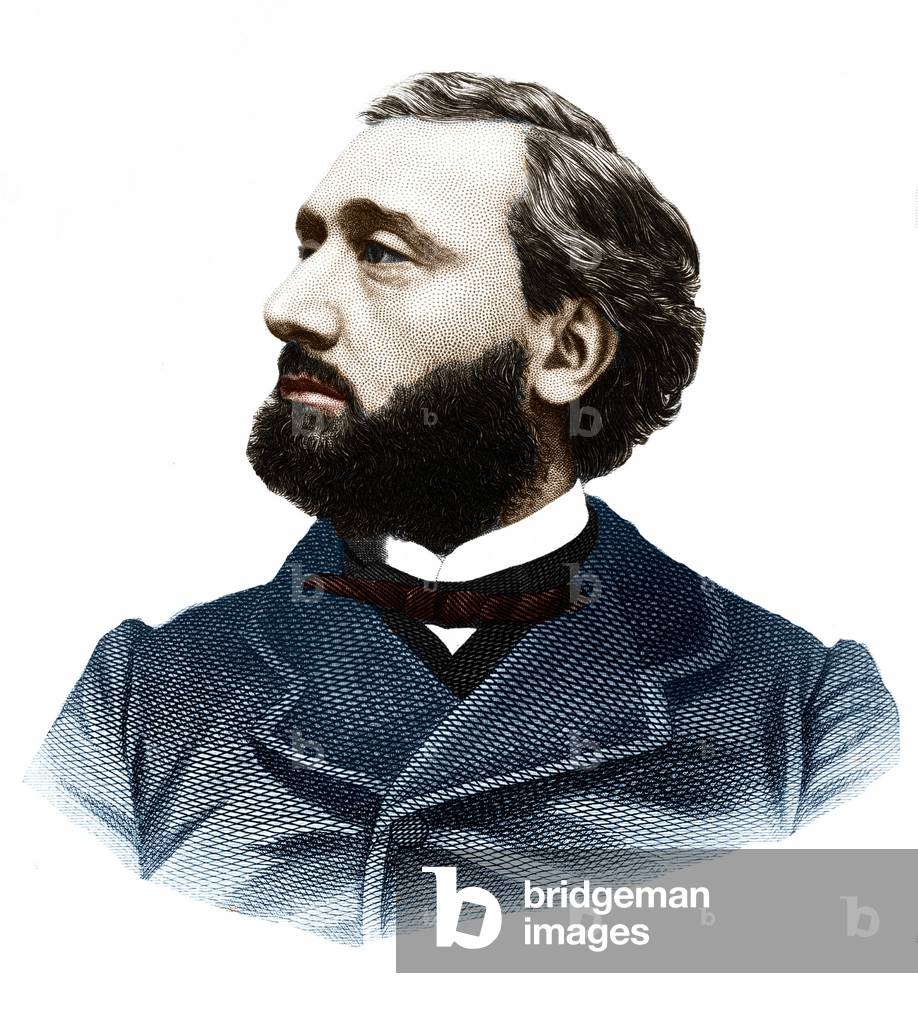 Portrait of Leon Gambetta (1838-1882), French politician.