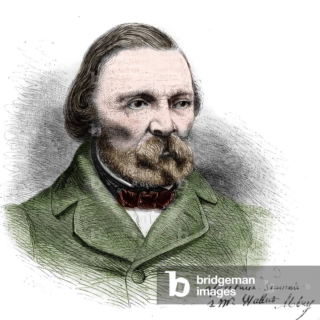 Portrait of Joseph Mery (1797-1866), French poet and playwright.