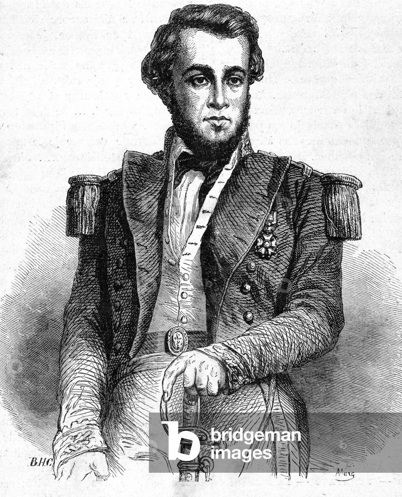 Portrait of Lieutenant Bellot (1826-1853) - in “” Les Contemporains””, n.d. late 19th century.