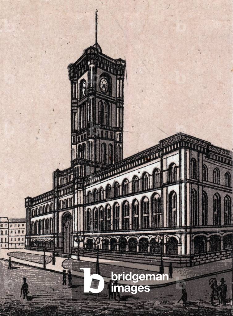 Berlin, Germany: view of the Town Hall. in “” The world illustrates 168 views”” Undated (end 19th century)