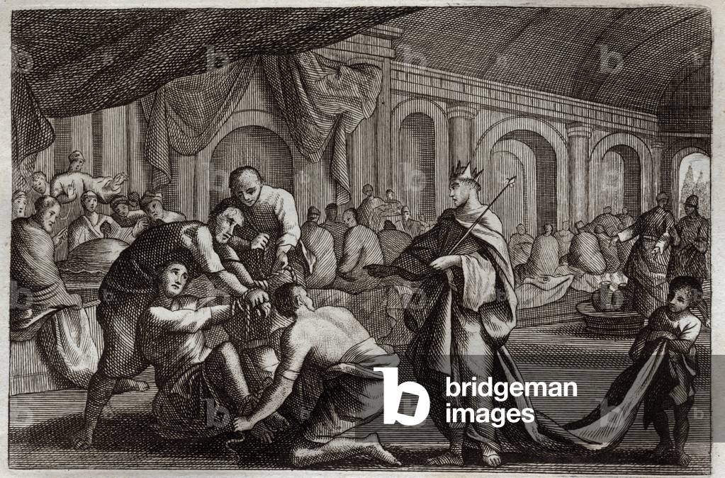 Illustration for the Royaumont Bible, 1811 (engraving)