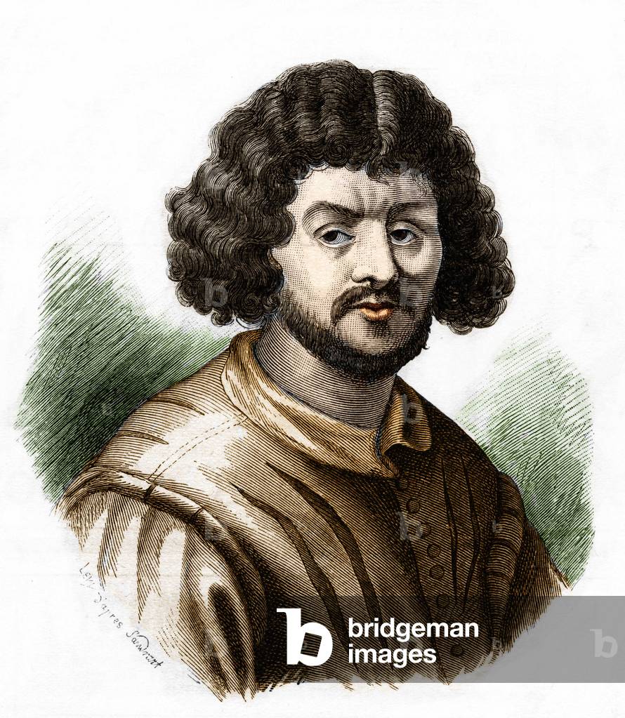 portrait of Claude Gellee, dit le Lorrain (1600-1682) French painter.