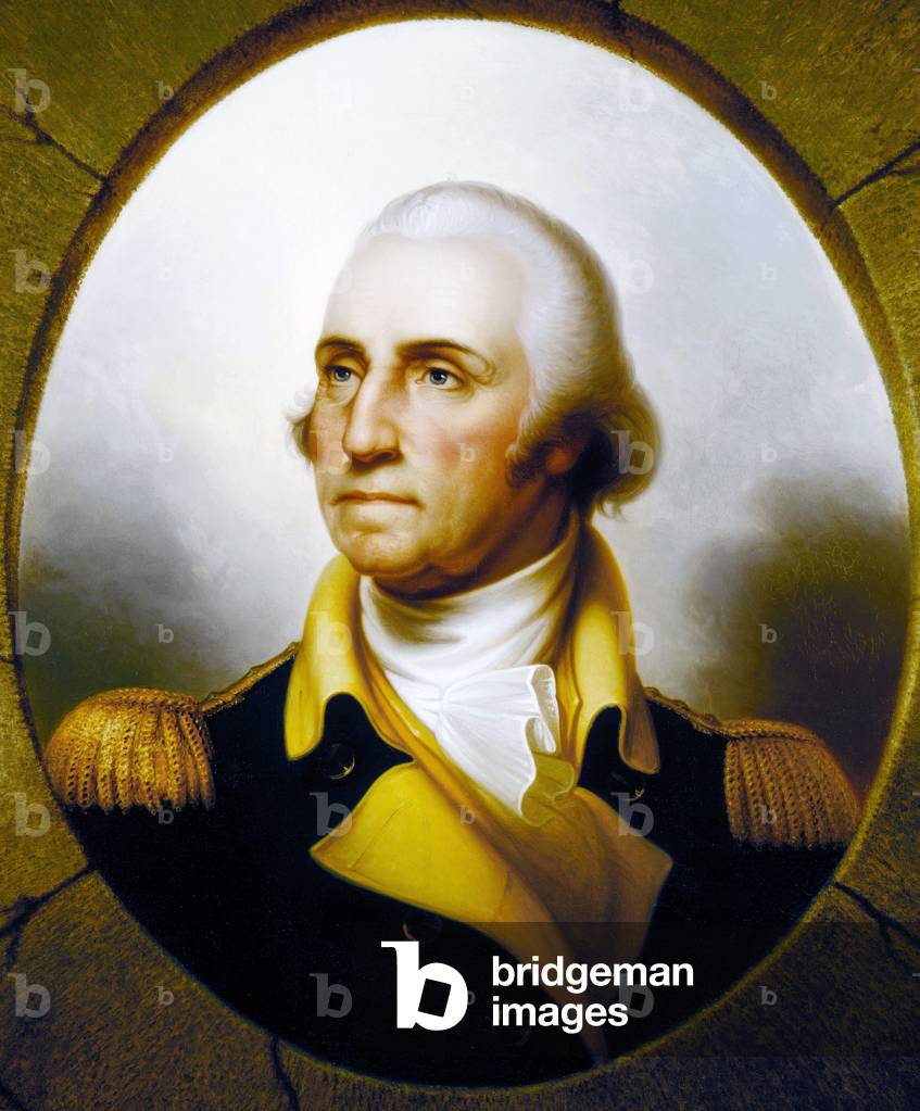 Portrait of George Washington - from the painting by Rembrandt Peale
