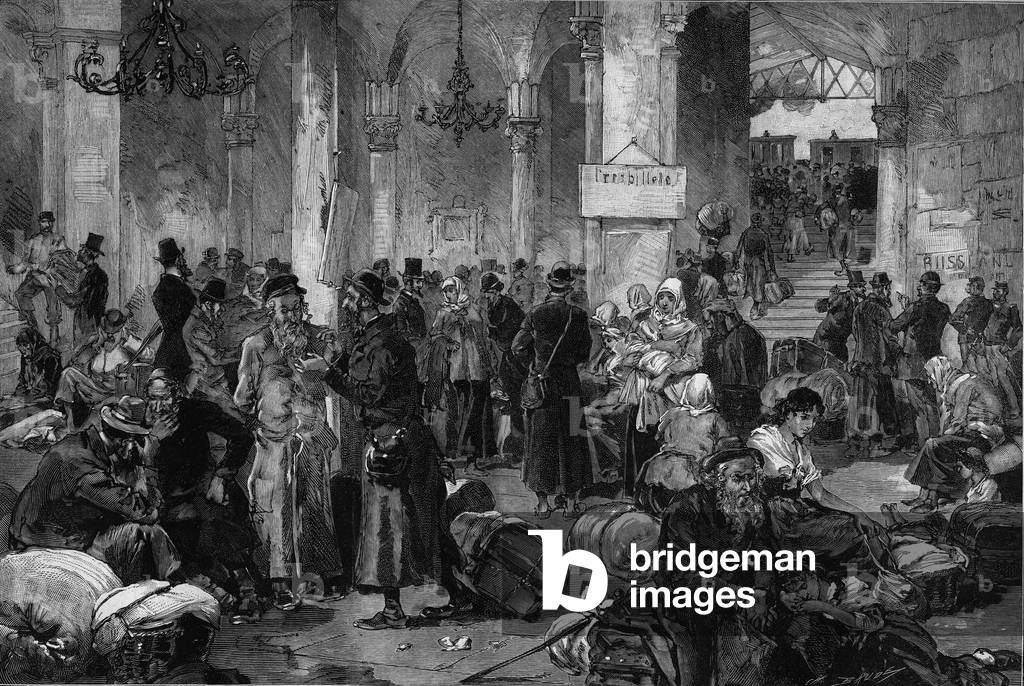 Vienna 1882, the Hall of the Lost Causes of the North Fahn: the repatriation of Jews exiled after the appeasement of the antisemitic movement that had occurred in Russia, from 