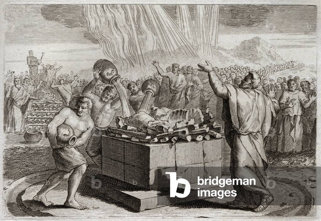 Illustration for the Royaumont Bible, 1811 (engraving)
