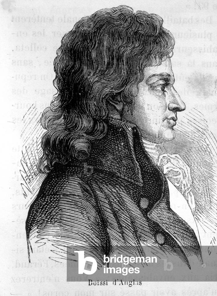 Portrait of François Antoine, Count of Boissy d'Anglas (engraving)