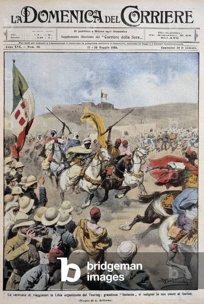 The great caravan organized by the Touring in Libya: 