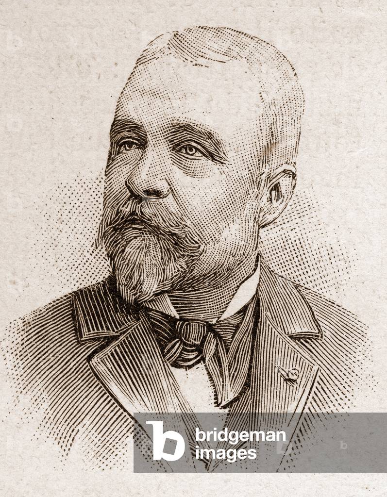Members of the Academy Francaise in 1895: portrait of Ernest Lavisse (1842-1922), French historian.