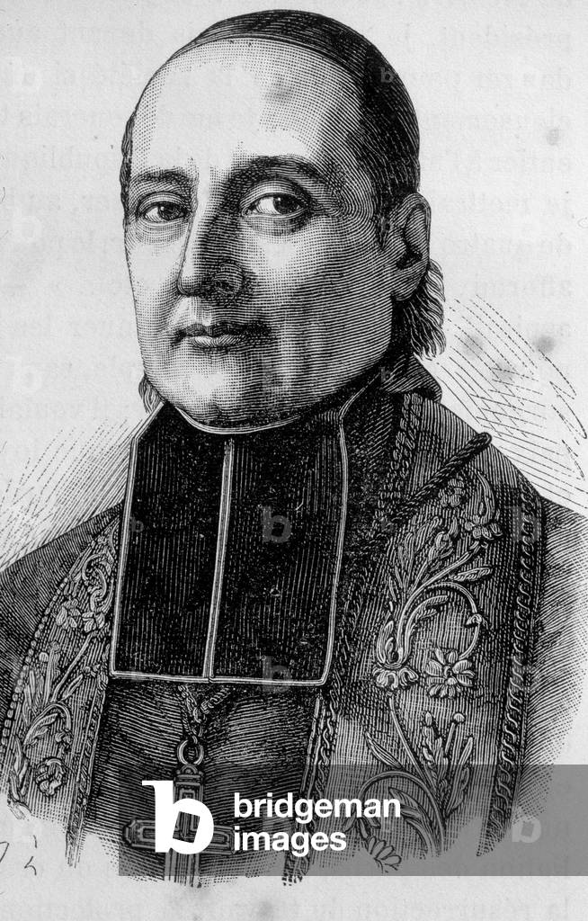 Portrait of Monsignor Sibour, French prelat (1792 -1857)