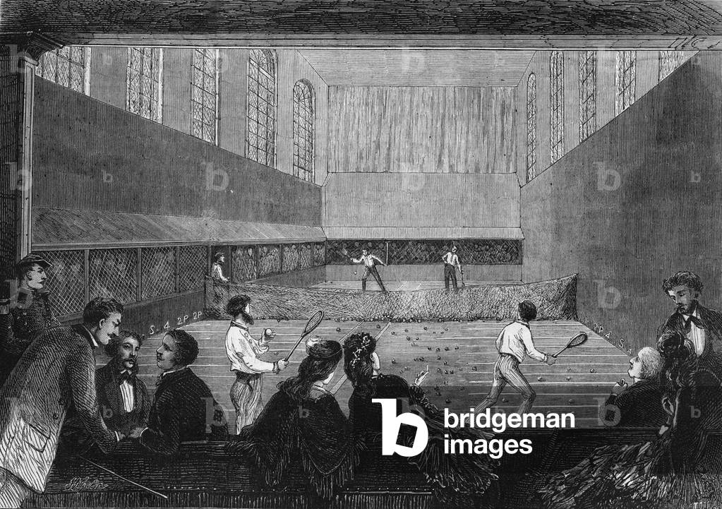 The palm game room on the Tuileries terrace in Paris in 1873.