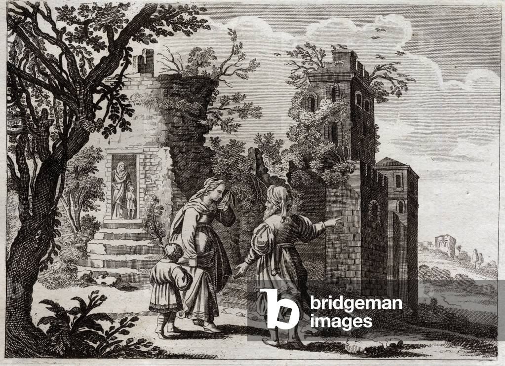 Illustration for the Royaumont Bible, 1811 (engraving)