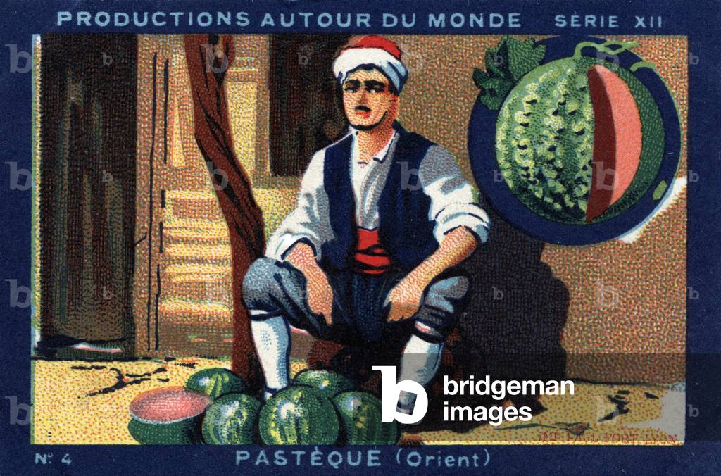 Productions around the world: pasteque in the Orient. 1933 (chromo)