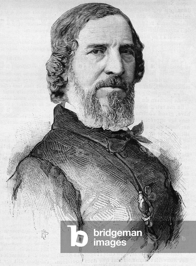 Portrait of the French actor Hugues Bouffe (1800-1888).