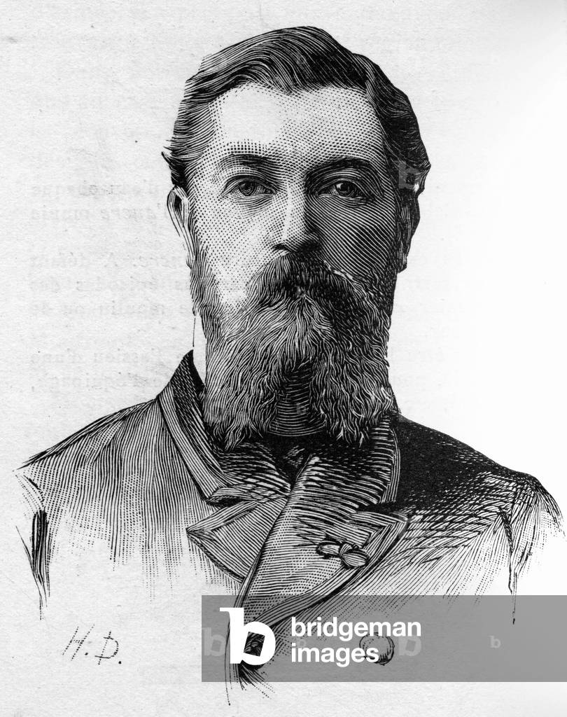 Portrait of Henri Roulleaux Dugage (1849-1887) deputed between 1885 and 1887.