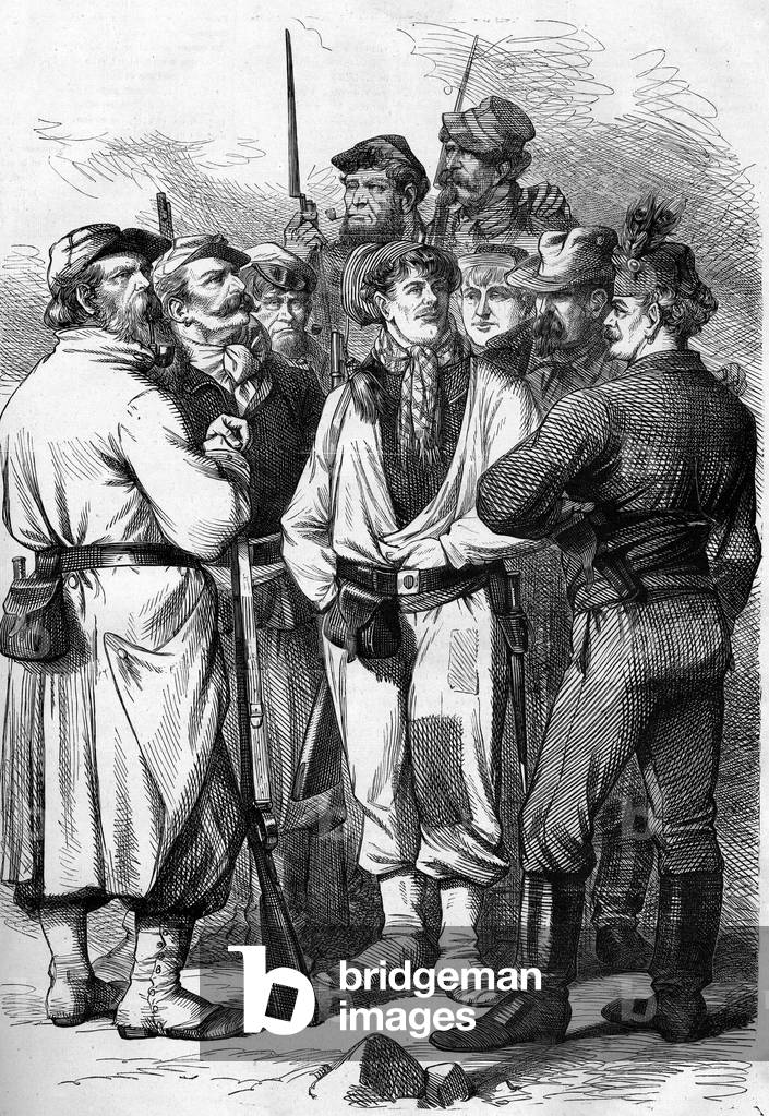 The Commune of Paris in 1871. Federes or Communards.