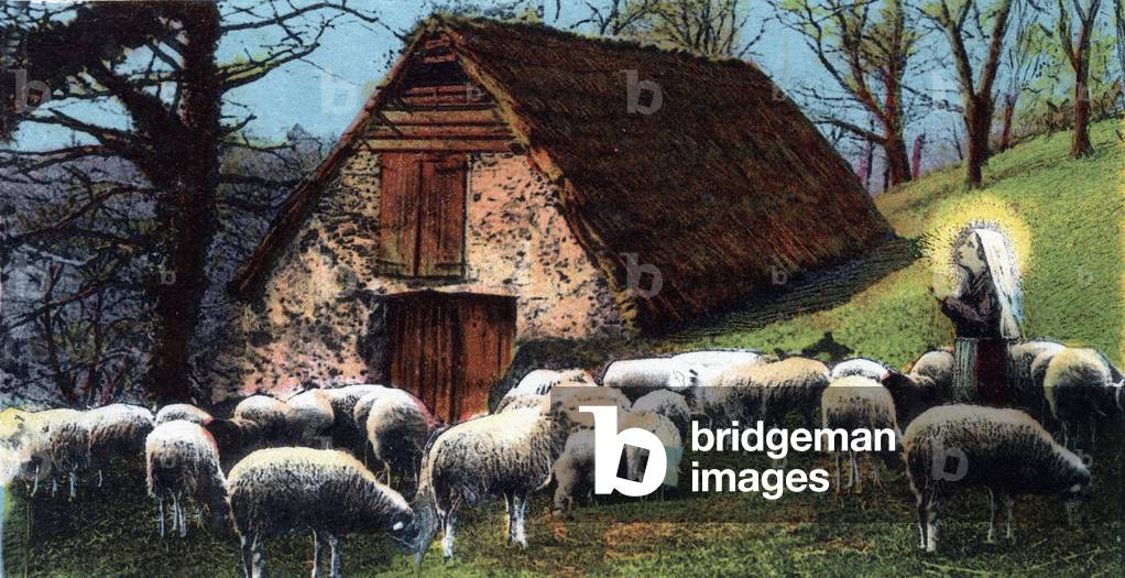 Bernadette Soubirous at Bartres near Lourdes - Hautes Pyrenees .