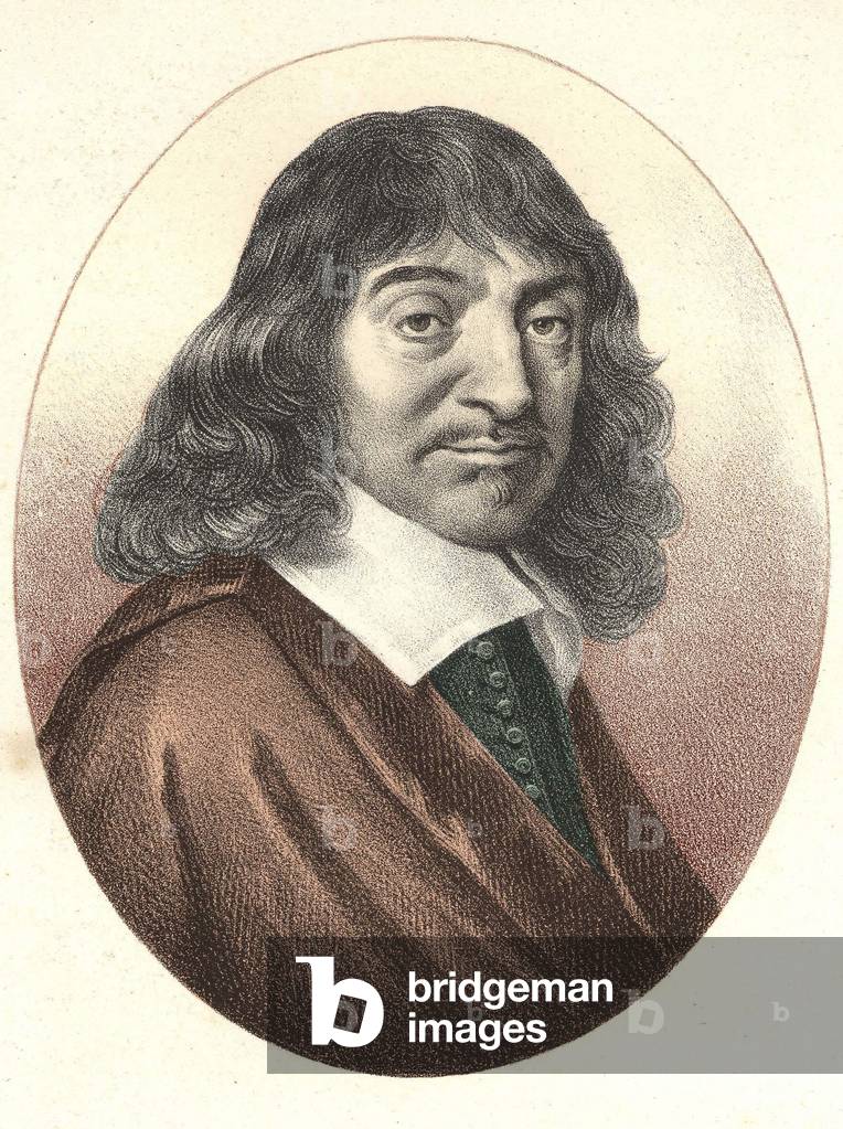 Portrait of Descartes (1596 - 1650).