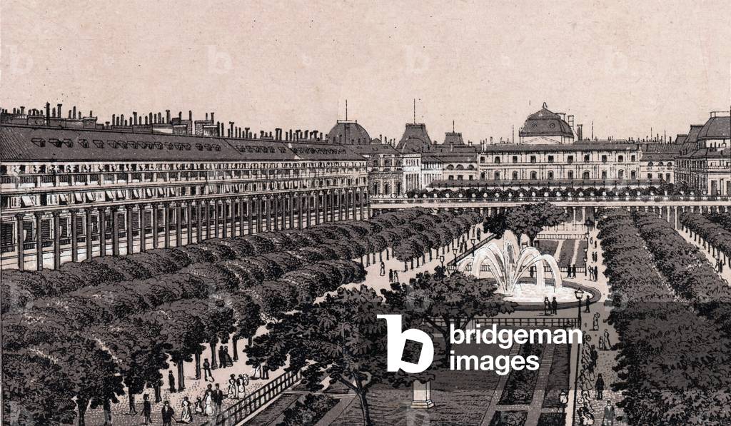 Paris, France: view of the Royal Palace. in “” The world illustrates 168 views”” Undated (late 19th century)