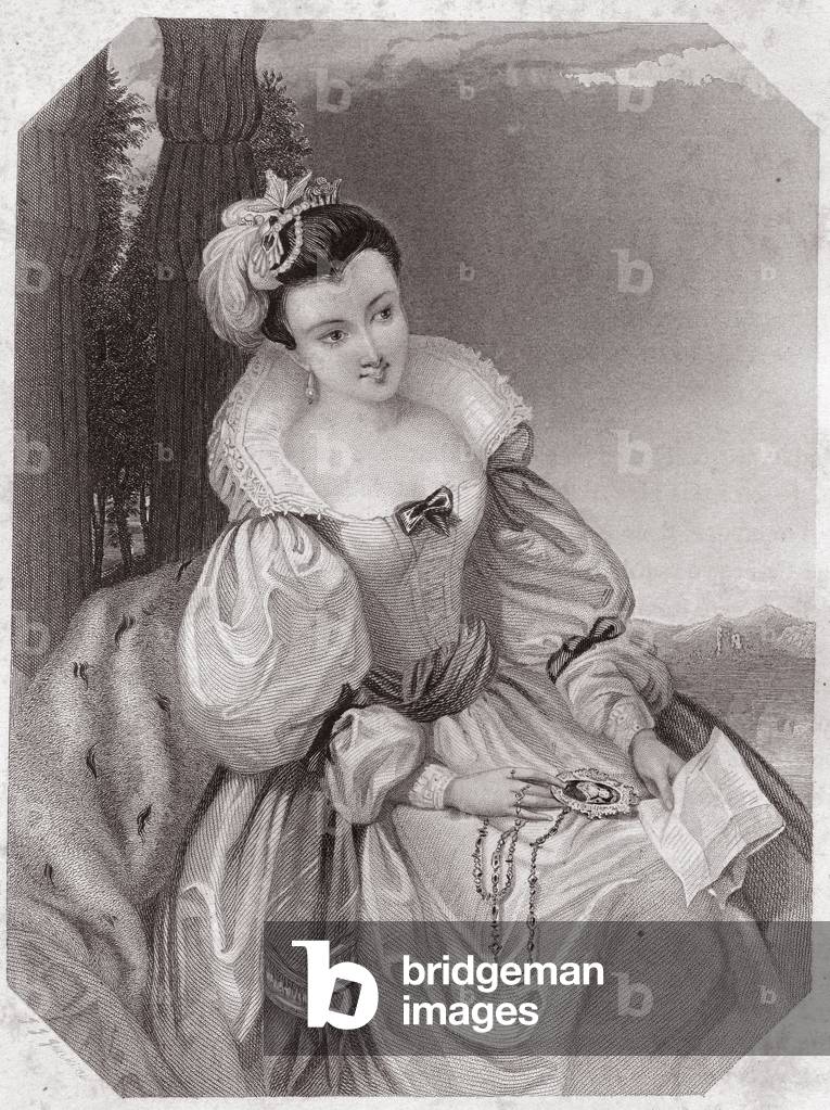 Princess of France. Principal female character from Shakespeare's play Love's Labour's Lost.