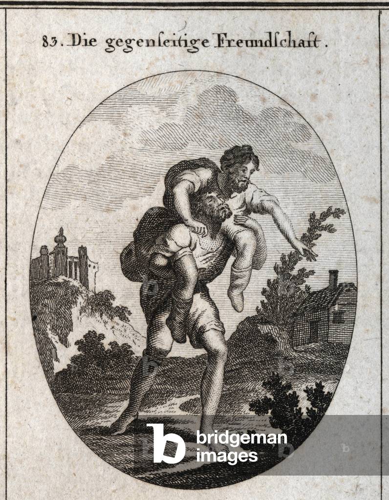 Illustration for Iconology or ideas from the sphere of passions and allegories, Vienna 1801 (engraving)