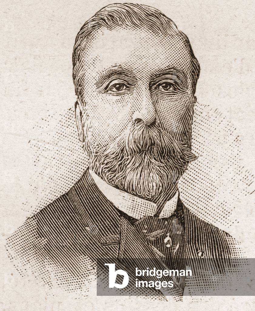 Members of the Academy Francaise in 1895: portrait of Ludovic Halevy (1834-1908), French playwright, librettist and novelist.