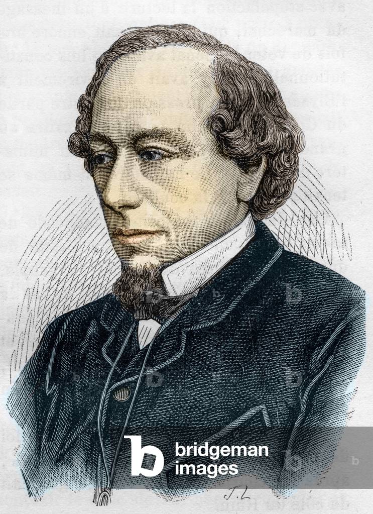 Portrait of Disraeli Benjamin (Lord Beaconsfield, 1801-1881), British politician and writer
