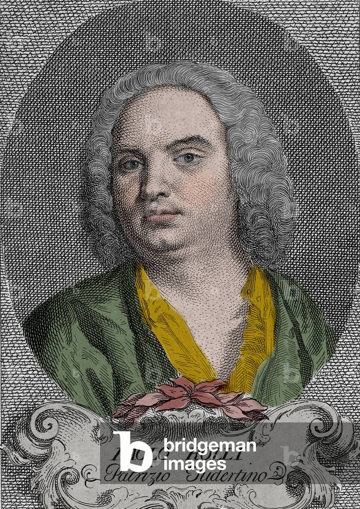 Paolo Antonio Rolli (1687-1765) poet and librettist of 18th century Italian opera - Portrait of Paolo Antonio Rolli (1687-1765), Italian poet