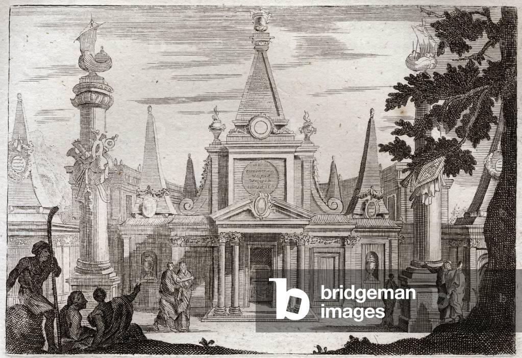 Illustration for the Royaumont Bible, 1811 (engraving)