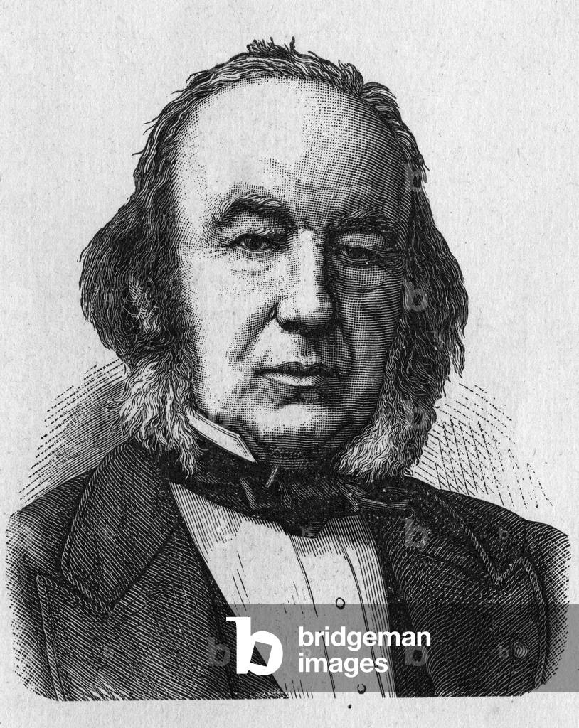 Portrait of Claude Bernard (1813 - 1878), French physiologist - in “Album de la Science; illustrious scientists; Great discoveries”” 1896.