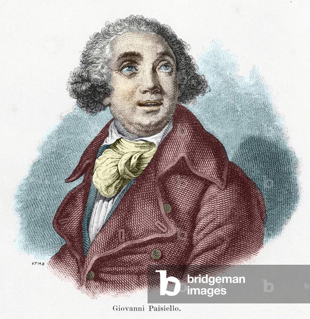 Giovanni Paisiello (or Paesiello) (1740-1816), Italian composer.