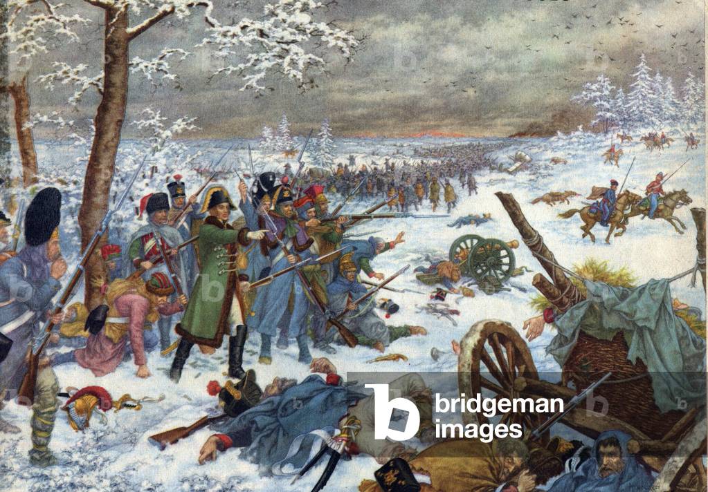 The Battle of the Berezina the army of Napoleon 1st were defeated in Russia in 1812.