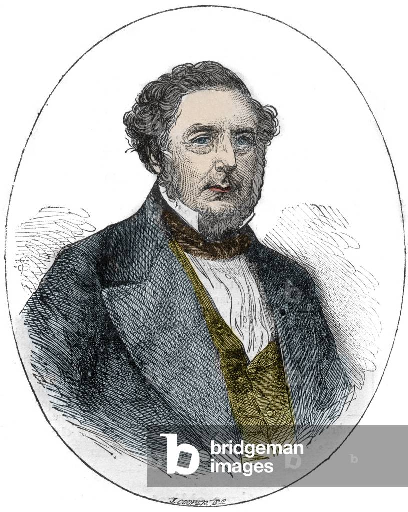Portrait of Robert Stephenson, English mechanical and civil engineer (1803-1859)