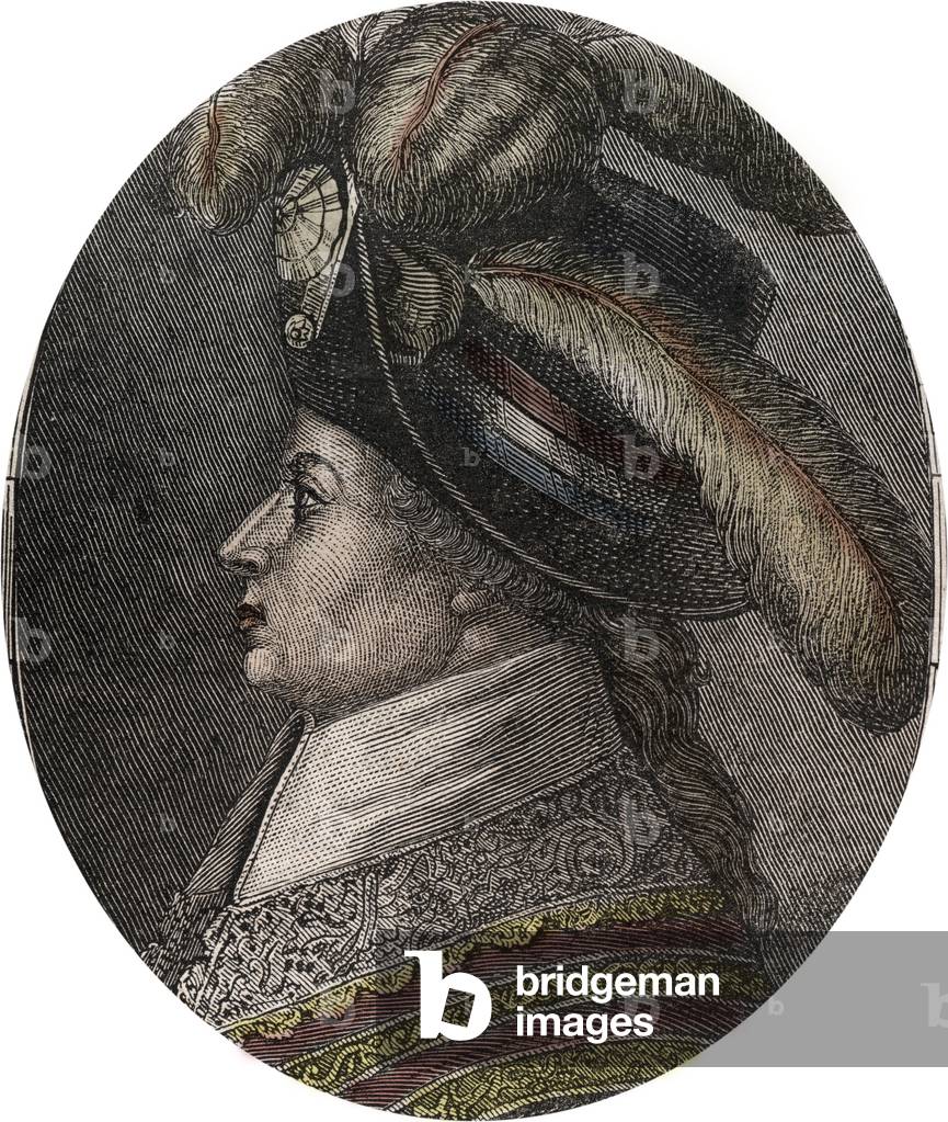 Portrait of Barthelemy Francois Marie (Marquis) (1747-1830) (Balthazar Francois, Marquis of Barthelemy) - engraving in “” Nouvelle Nationale Encyclopedie”” by Maurice La Charest - 1870 -