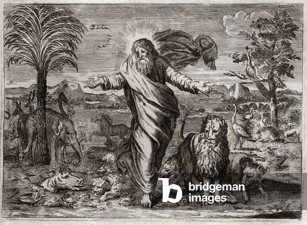 Illustration for the Royaumont Bible, 1811 (engraving)