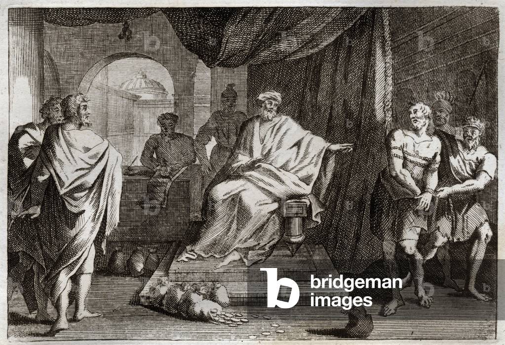 Illustration for the Royaumont Bible, 1811 (engraving)