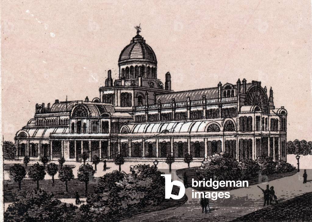 Amsterdam, Holland: view of the People's Palace. in “” The world illustrates 168 views”” Undated (end of 19th century)