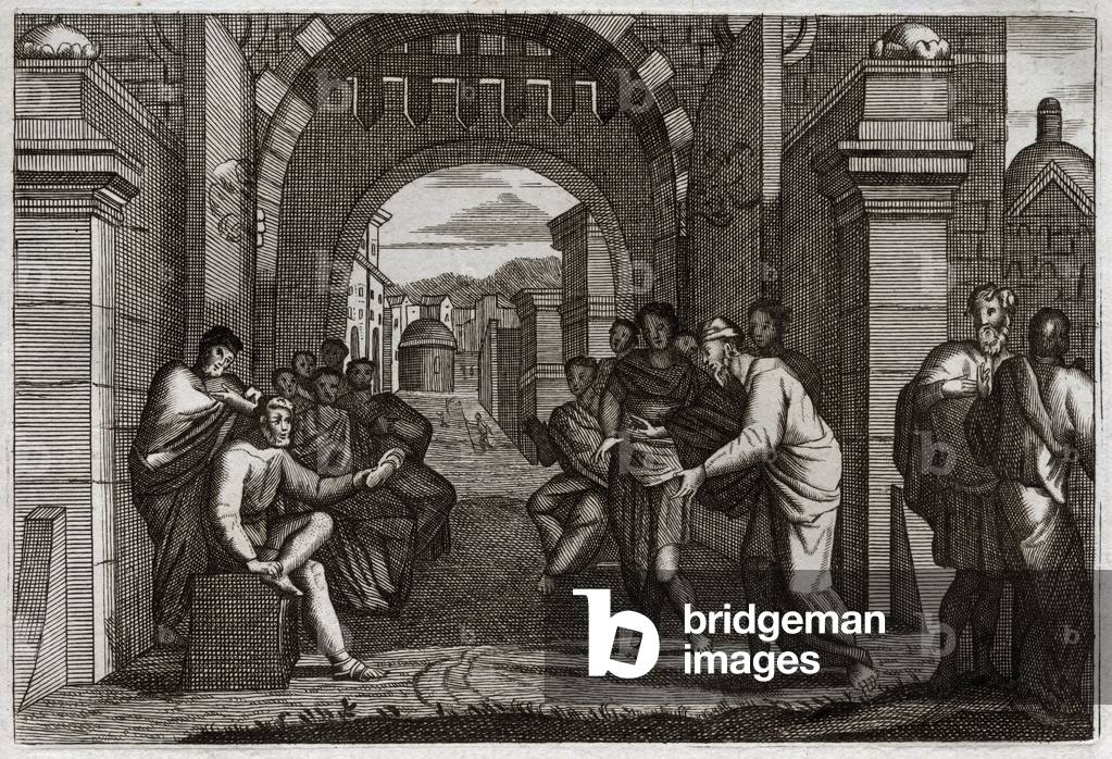 Illustration for the Royaumont Bible, 1811 (engraving)